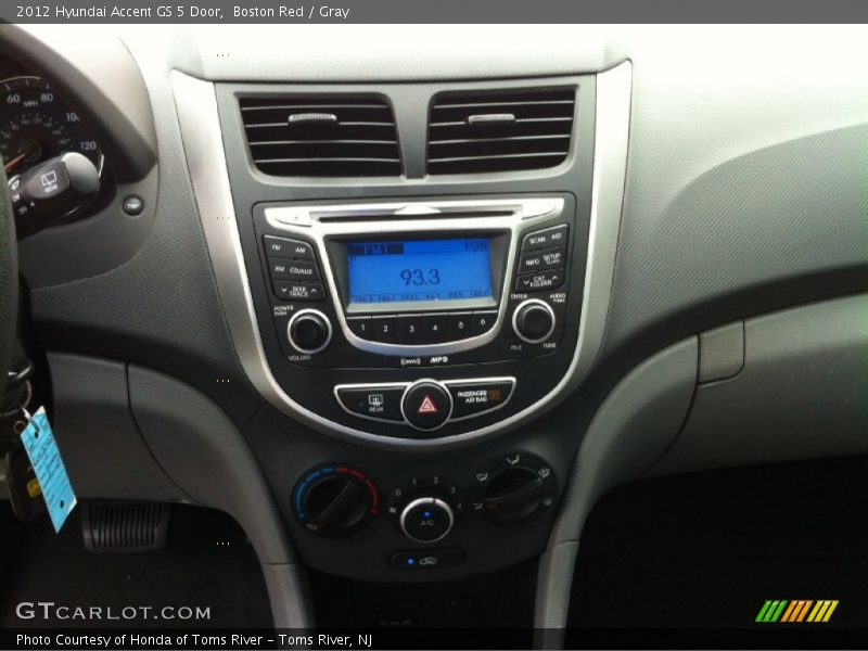 Boston Red / Gray 2012 Hyundai Accent GS 5 Door