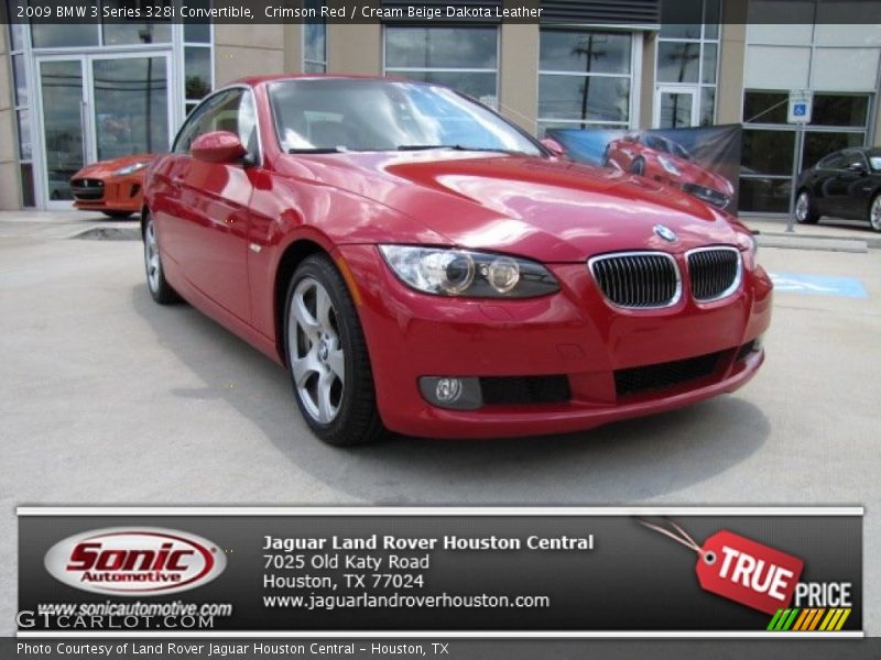 Crimson Red / Cream Beige Dakota Leather 2009 BMW 3 Series 328i Convertible