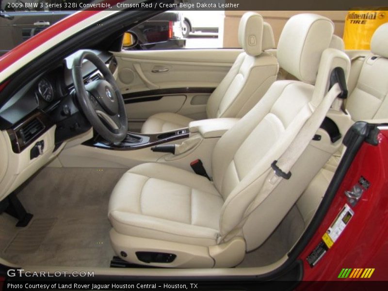  2009 3 Series 328i Convertible Cream Beige Dakota Leather Interior