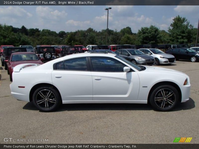 Bright White / Black/Red 2014 Dodge Charger R/T Plus AWD