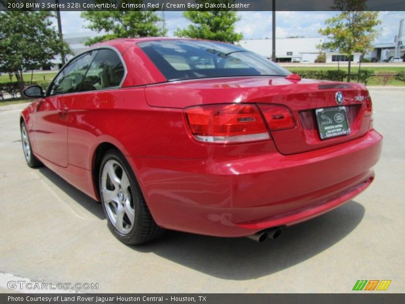 Crimson Red / Cream Beige Dakota Leather 2009 BMW 3 Series 328i Convertible