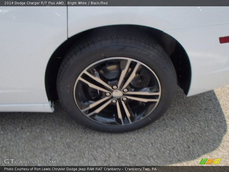 Bright White / Black/Red 2014 Dodge Charger R/T Plus AWD