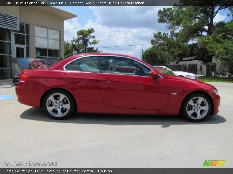 Crimson Red / Cream Beige Dakota Leather 2009 BMW 3 Series 328i Convertible