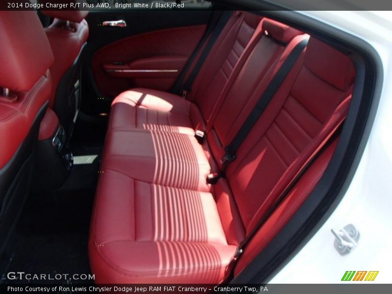 Bright White / Black/Red 2014 Dodge Charger R/T Plus AWD