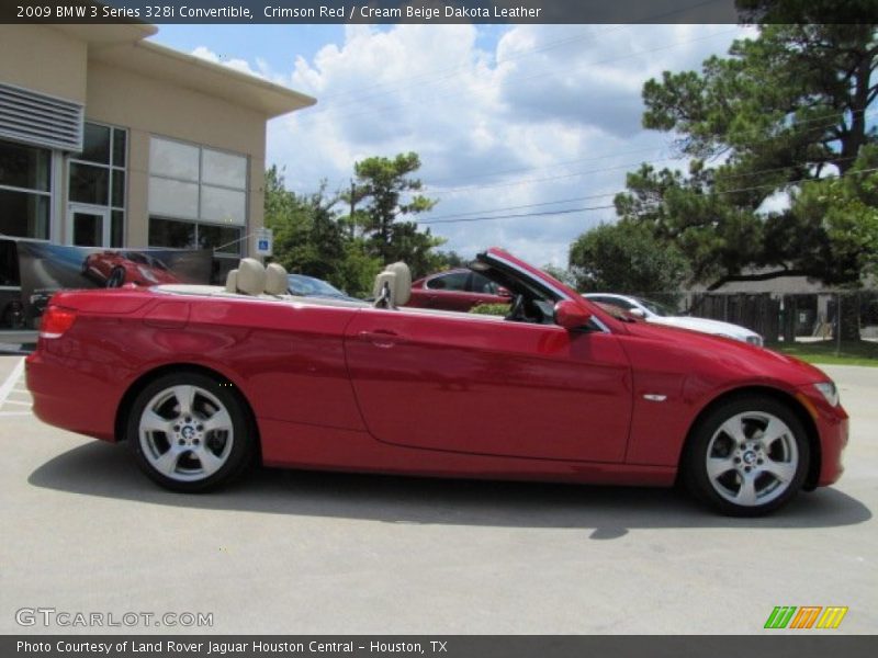 Crimson Red / Cream Beige Dakota Leather 2009 BMW 3 Series 328i Convertible