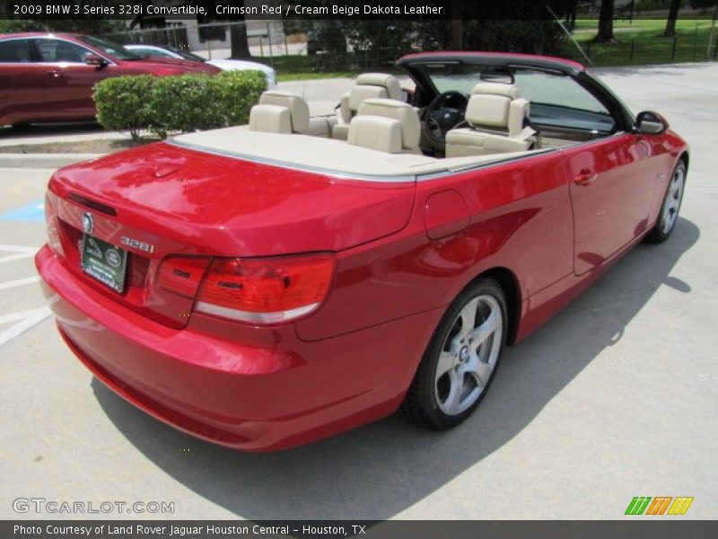 Crimson Red / Cream Beige Dakota Leather 2009 BMW 3 Series 328i Convertible