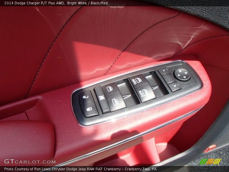 Bright White / Black/Red 2014 Dodge Charger R/T Plus AWD