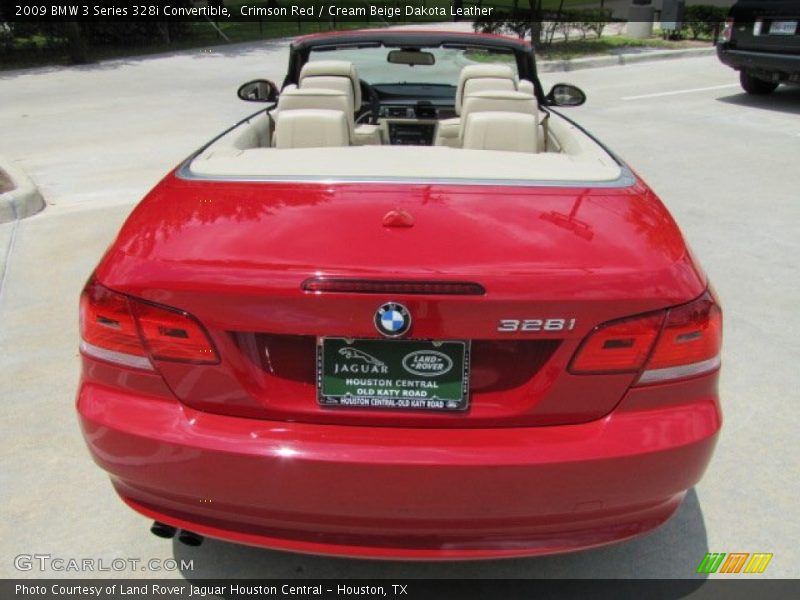 Crimson Red / Cream Beige Dakota Leather 2009 BMW 3 Series 328i Convertible