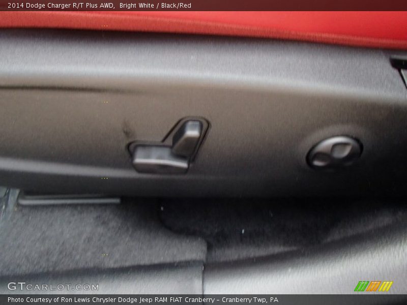 Bright White / Black/Red 2014 Dodge Charger R/T Plus AWD