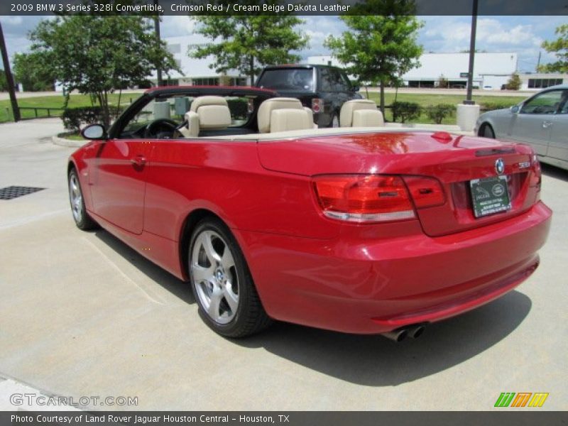 Crimson Red / Cream Beige Dakota Leather 2009 BMW 3 Series 328i Convertible