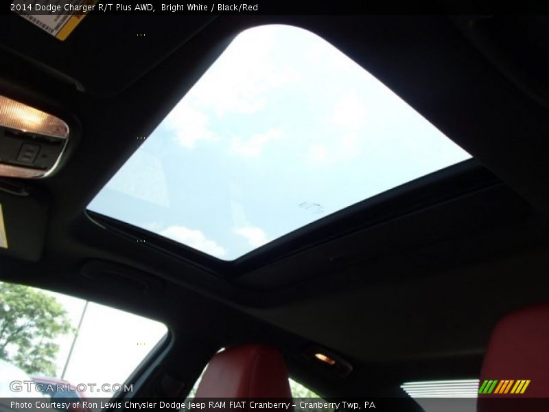 Bright White / Black/Red 2014 Dodge Charger R/T Plus AWD