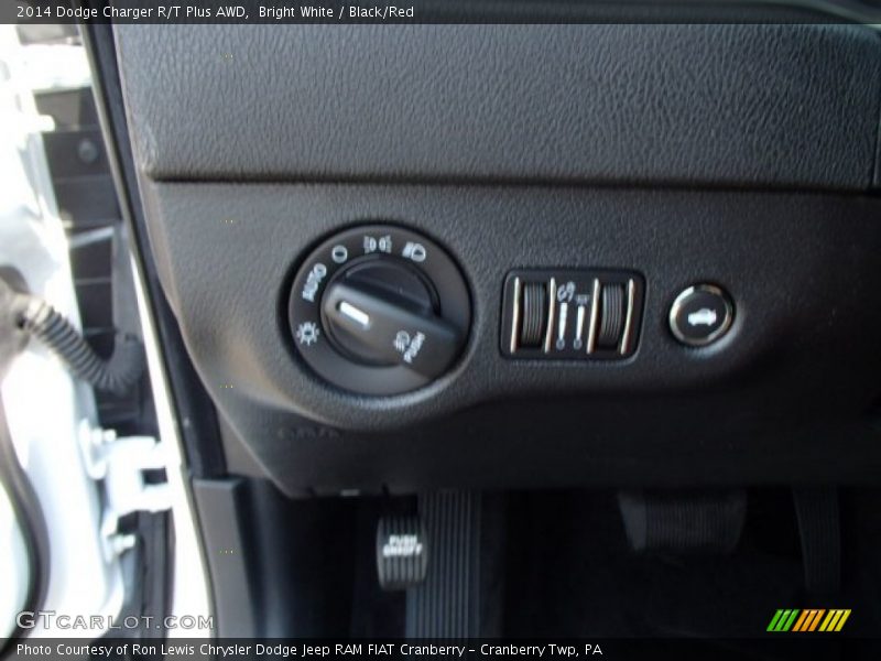 Bright White / Black/Red 2014 Dodge Charger R/T Plus AWD