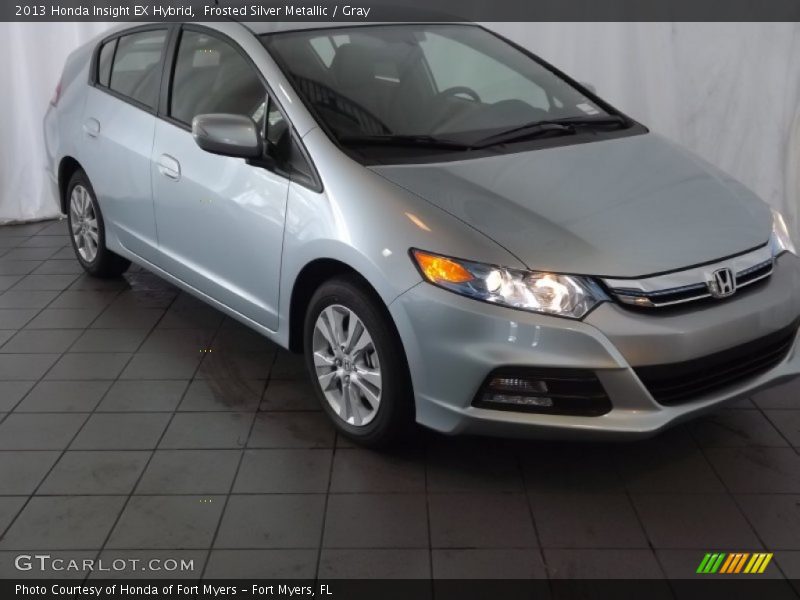 Frosted Silver Metallic / Gray 2013 Honda Insight EX Hybrid