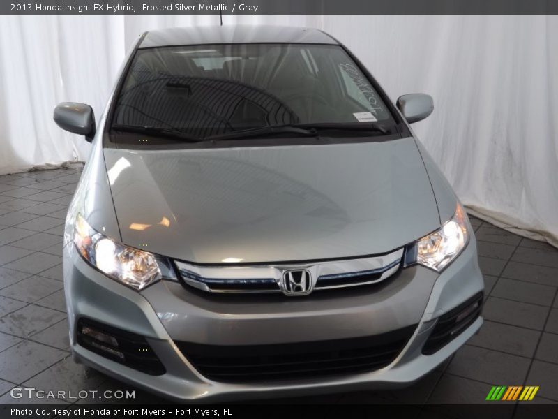 Frosted Silver Metallic / Gray 2013 Honda Insight EX Hybrid