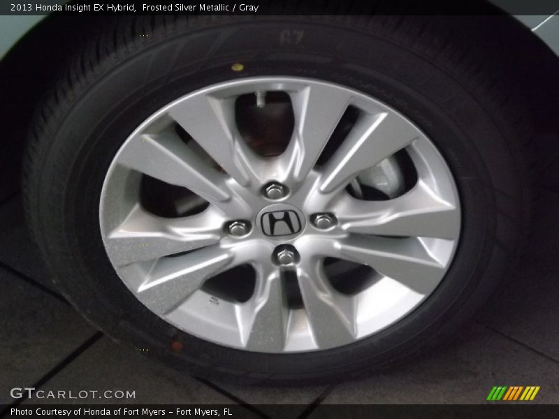 Frosted Silver Metallic / Gray 2013 Honda Insight EX Hybrid