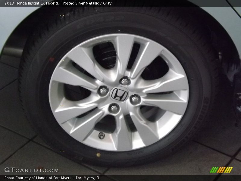 Frosted Silver Metallic / Gray 2013 Honda Insight EX Hybrid
