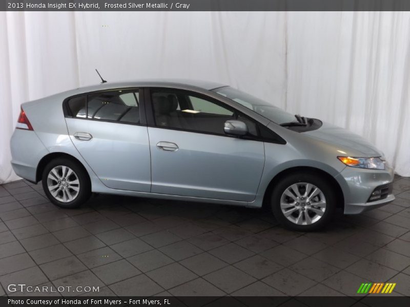 Frosted Silver Metallic / Gray 2013 Honda Insight EX Hybrid