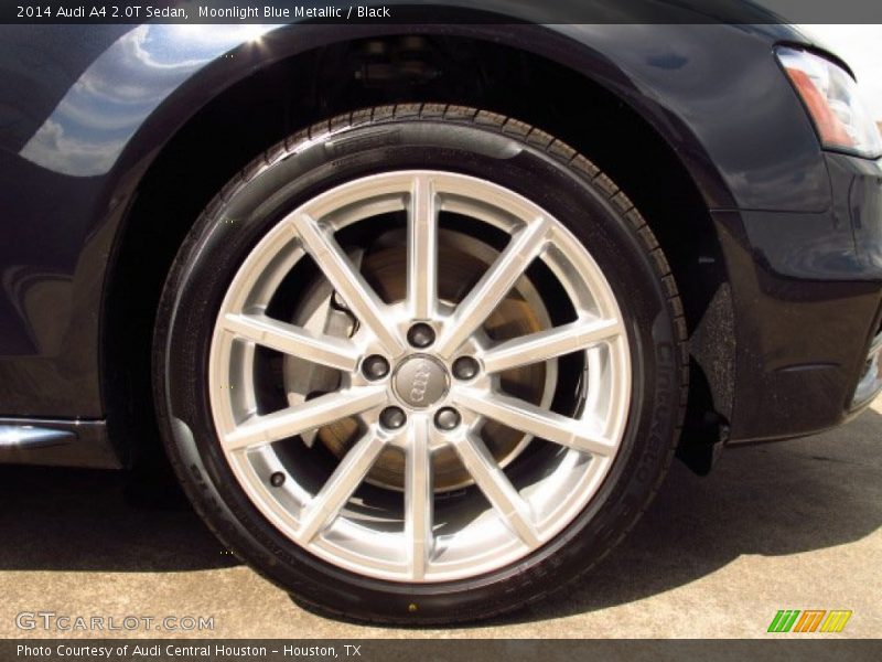 Moonlight Blue Metallic / Black 2014 Audi A4 2.0T Sedan