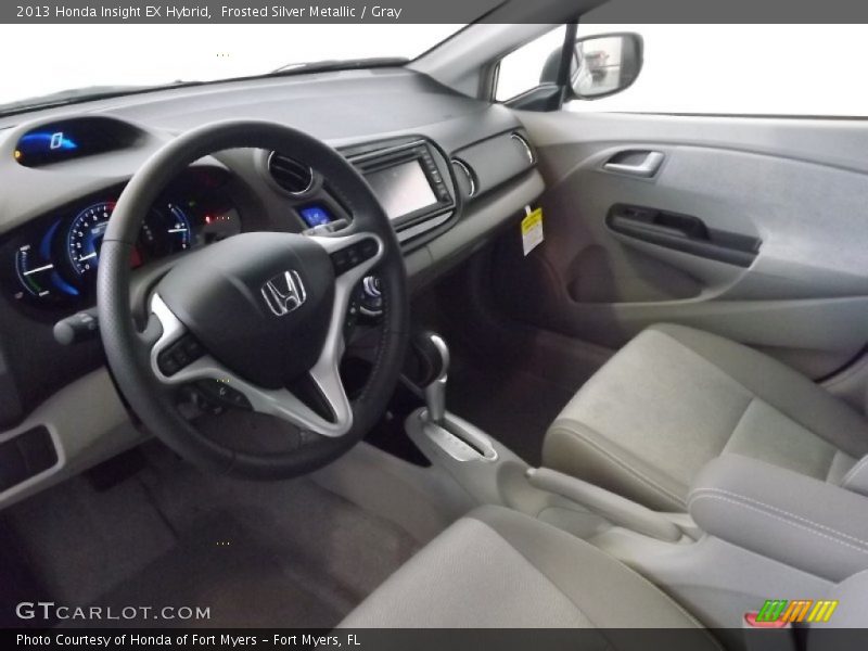 Frosted Silver Metallic / Gray 2013 Honda Insight EX Hybrid