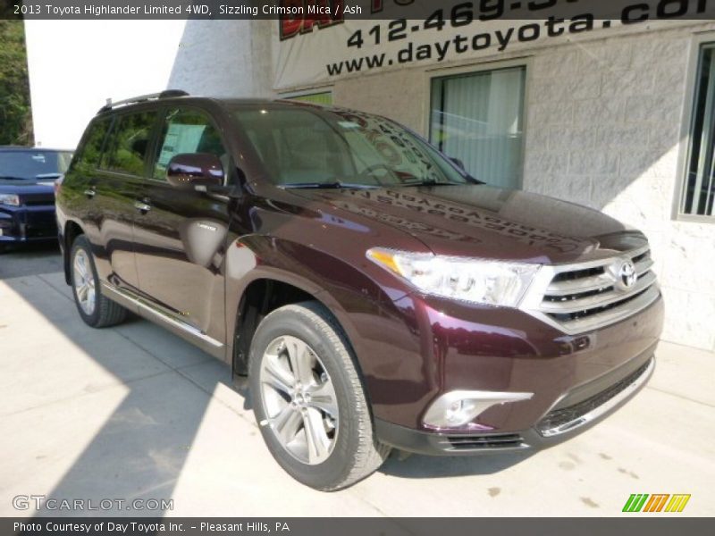 Sizzling Crimson Mica / Ash 2013 Toyota Highlander Limited 4WD