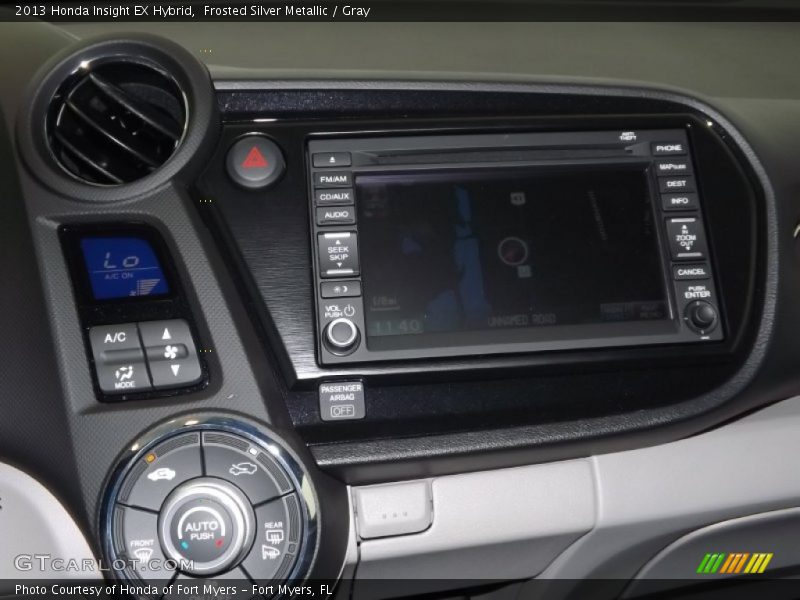 Frosted Silver Metallic / Gray 2013 Honda Insight EX Hybrid