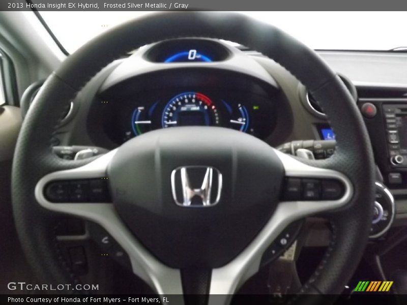 Frosted Silver Metallic / Gray 2013 Honda Insight EX Hybrid