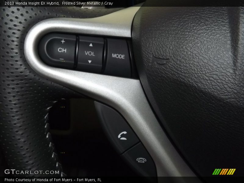 Frosted Silver Metallic / Gray 2013 Honda Insight EX Hybrid