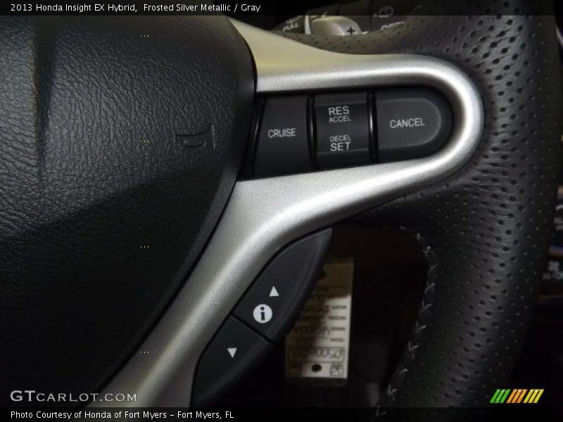Frosted Silver Metallic / Gray 2013 Honda Insight EX Hybrid