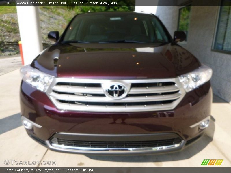Sizzling Crimson Mica / Ash 2013 Toyota Highlander Limited 4WD