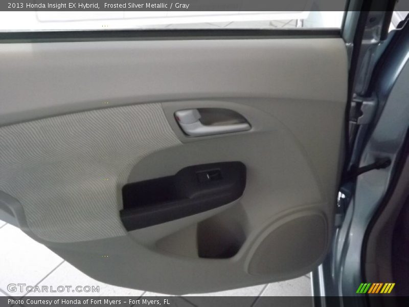 Frosted Silver Metallic / Gray 2013 Honda Insight EX Hybrid