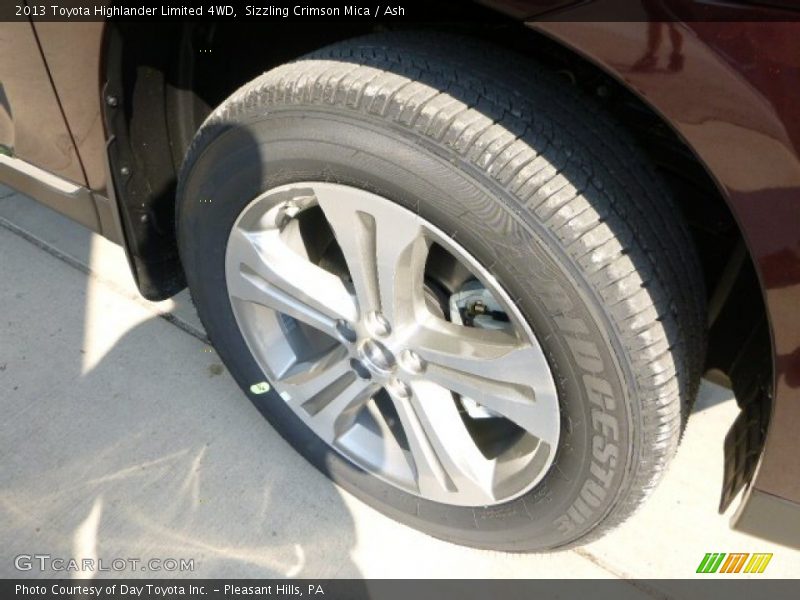 Sizzling Crimson Mica / Ash 2013 Toyota Highlander Limited 4WD