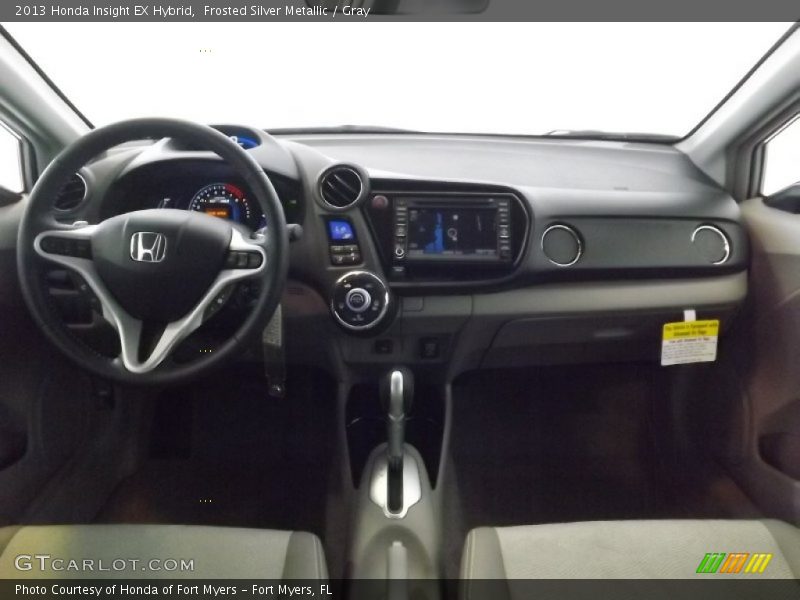 Frosted Silver Metallic / Gray 2013 Honda Insight EX Hybrid
