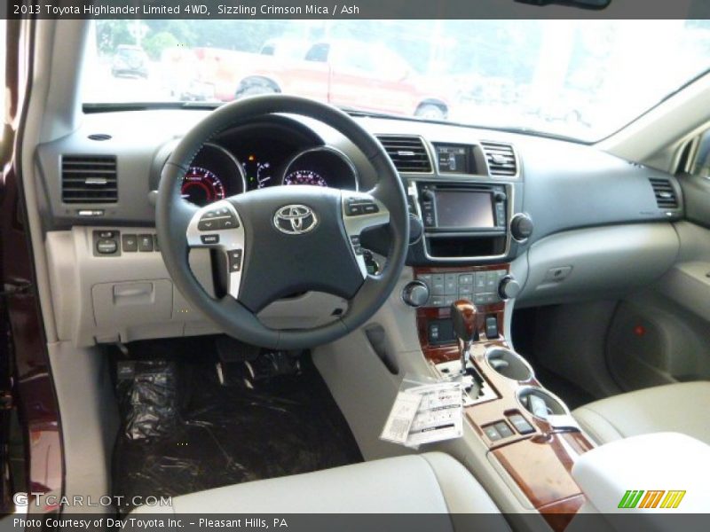 Sizzling Crimson Mica / Ash 2013 Toyota Highlander Limited 4WD