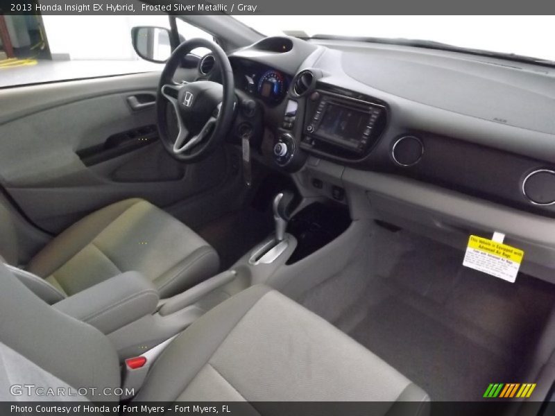 Frosted Silver Metallic / Gray 2013 Honda Insight EX Hybrid