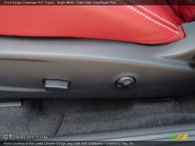 Bright White / Dark Slate Gray/Radar Red 2014 Dodge Challenger R/T Classic