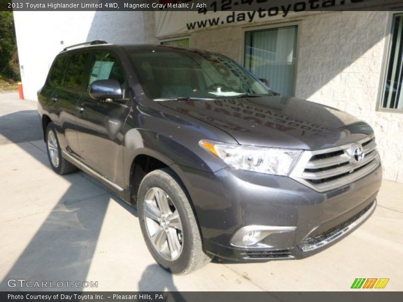 Magnetic Gray Metallic / Ash 2013 Toyota Highlander Limited 4WD