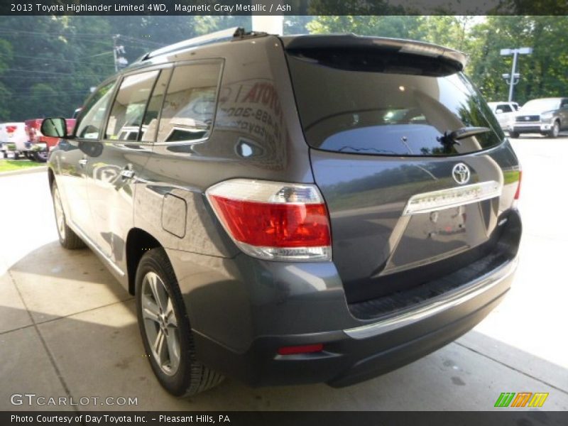 Magnetic Gray Metallic / Ash 2013 Toyota Highlander Limited 4WD