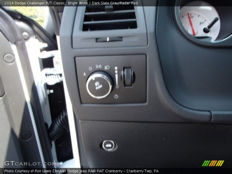 Bright White / Dark Slate Gray/Radar Red 2014 Dodge Challenger R/T Classic