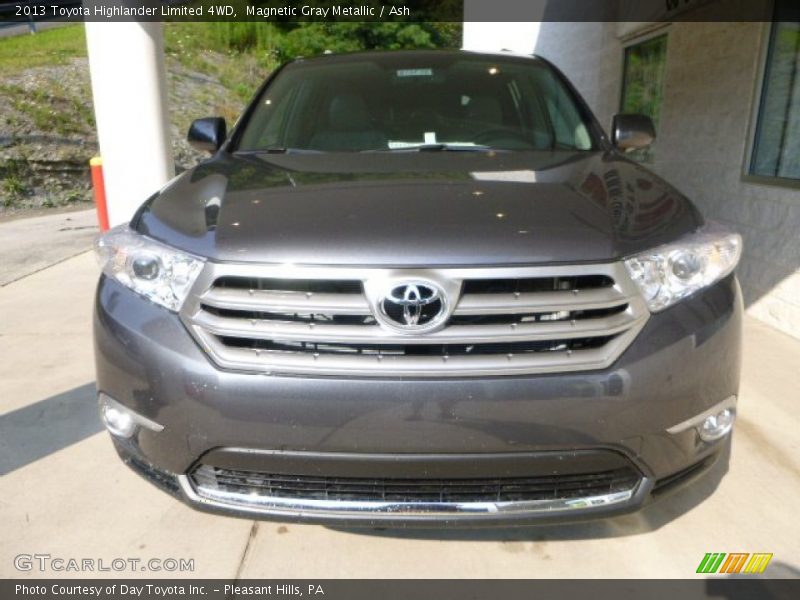 Magnetic Gray Metallic / Ash 2013 Toyota Highlander Limited 4WD