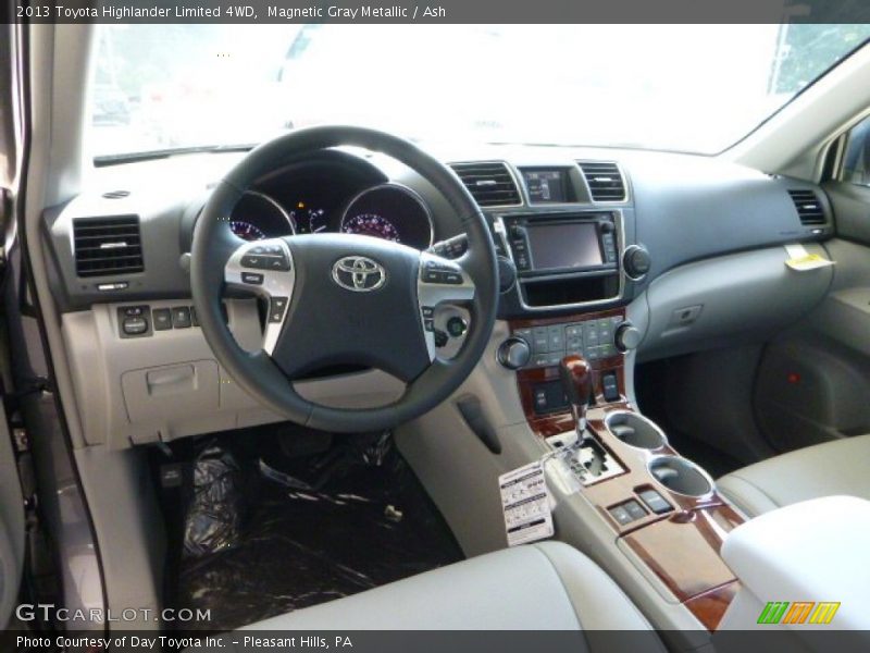 Magnetic Gray Metallic / Ash 2013 Toyota Highlander Limited 4WD