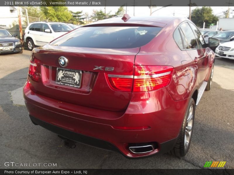 Vermillion Red Metallic / Black 2011 BMW X6 xDrive50i