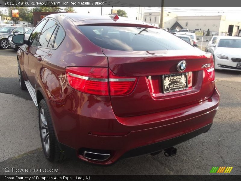Vermillion Red Metallic / Black 2011 BMW X6 xDrive50i
