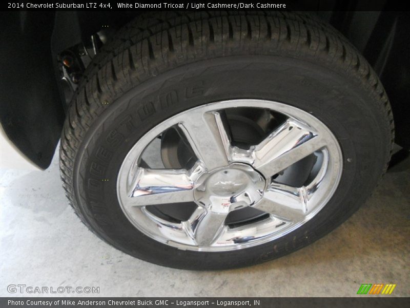 White Diamond Tricoat / Light Cashmere/Dark Cashmere 2014 Chevrolet Suburban LTZ 4x4