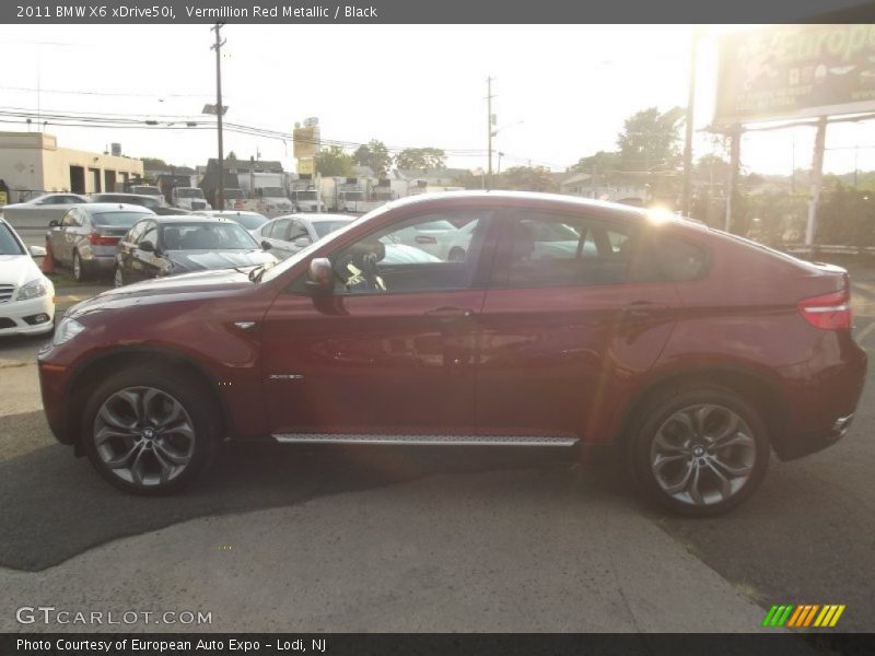 Vermillion Red Metallic / Black 2011 BMW X6 xDrive50i