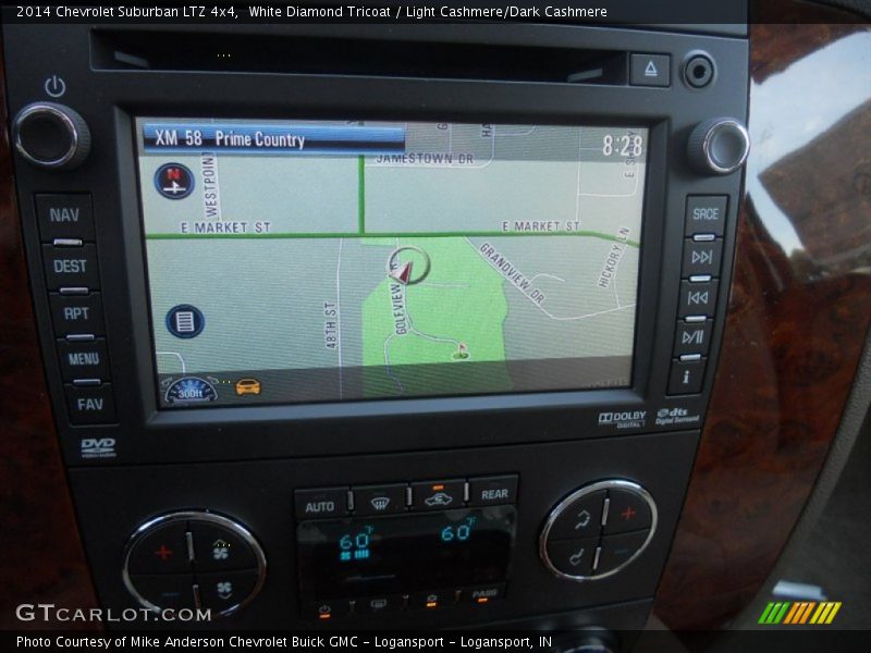 White Diamond Tricoat / Light Cashmere/Dark Cashmere 2014 Chevrolet Suburban LTZ 4x4