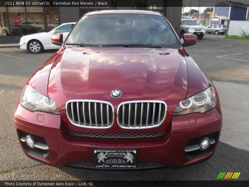 Vermillion Red Metallic / Black 2011 BMW X6 xDrive50i