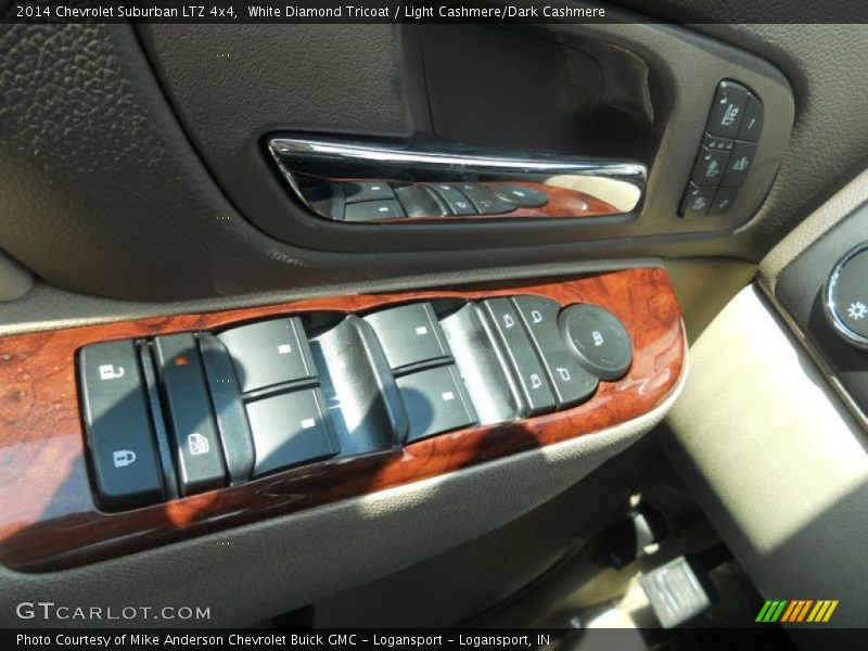 White Diamond Tricoat / Light Cashmere/Dark Cashmere 2014 Chevrolet Suburban LTZ 4x4