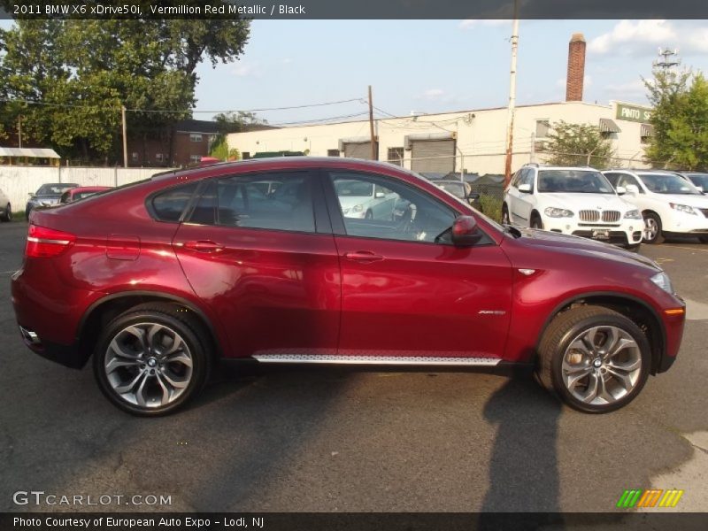 Vermillion Red Metallic / Black 2011 BMW X6 xDrive50i