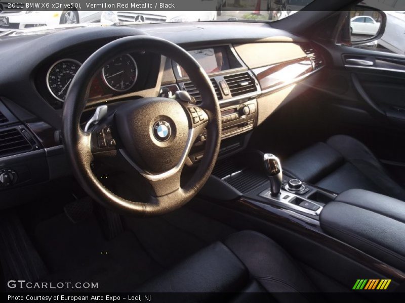Vermillion Red Metallic / Black 2011 BMW X6 xDrive50i