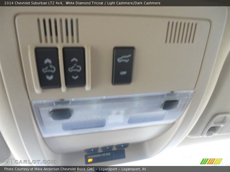 White Diamond Tricoat / Light Cashmere/Dark Cashmere 2014 Chevrolet Suburban LTZ 4x4